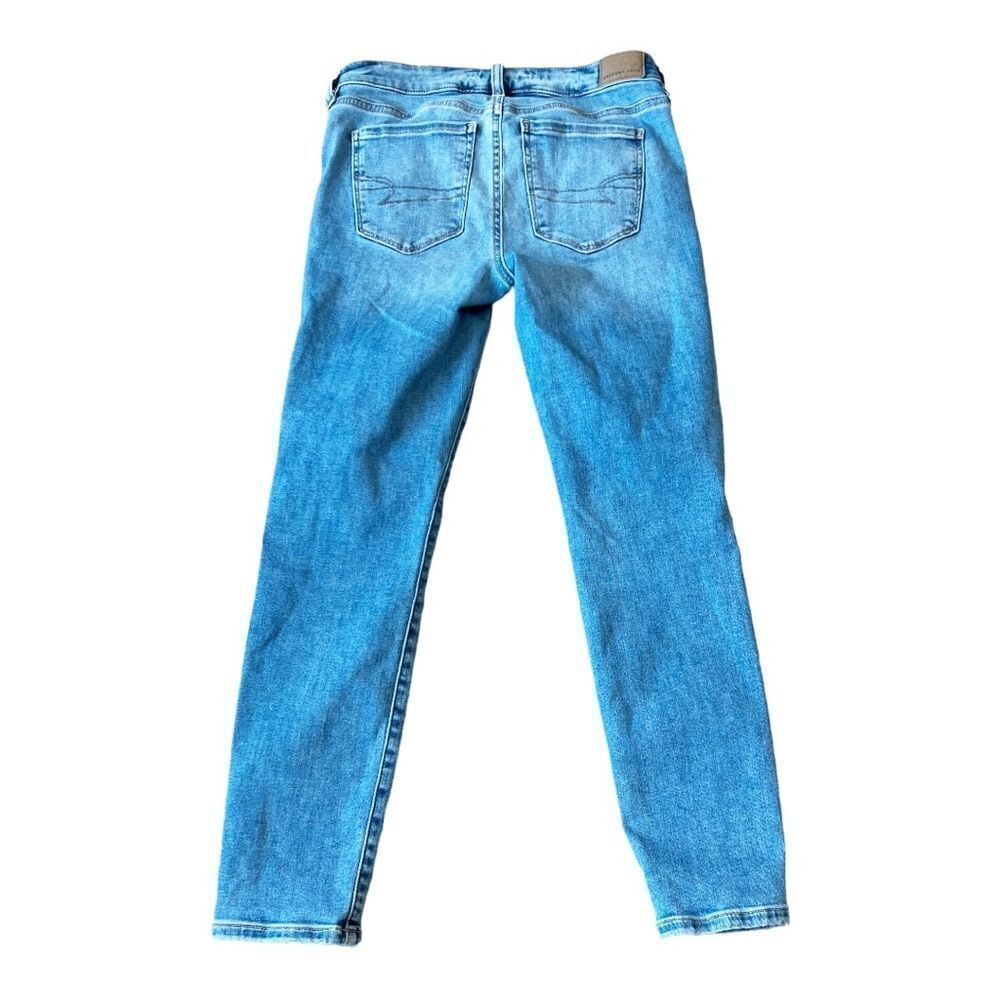 American Eagle Next Level Stretch Light Wash Jegging Crop Jeans‎ Size 6 - Picture 2 of 9